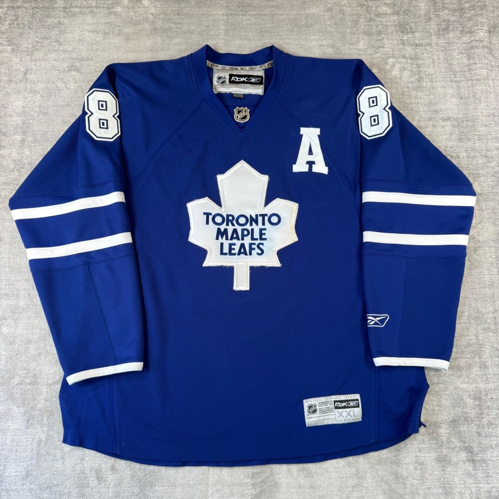 Toronto Maple Leafs Jersey Mens 2XL Blue Reebok Mike Komisarek 8 NHL Hockey